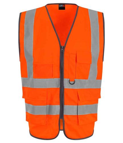 Pro RTX High Visibility Executive Waistcoat - ORA - 4XL